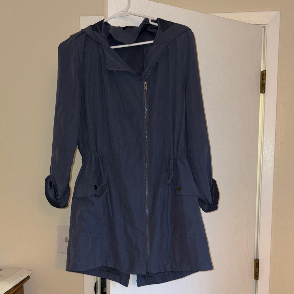 Women's Navy Hooded Jacket